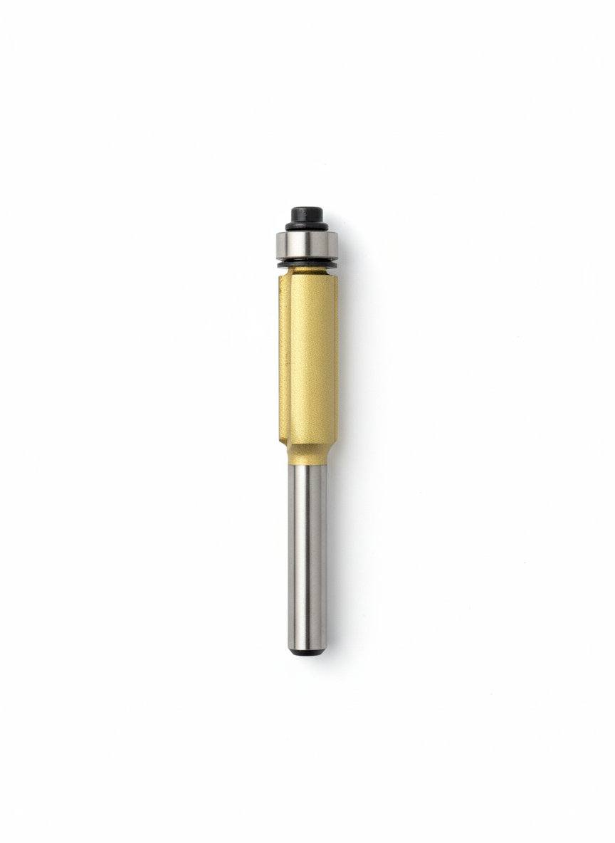Robustline Flush Trim Router Bit Woodworking Router Accessory Premium Hardware for Door Cabinet Window Furniture and Interior Use